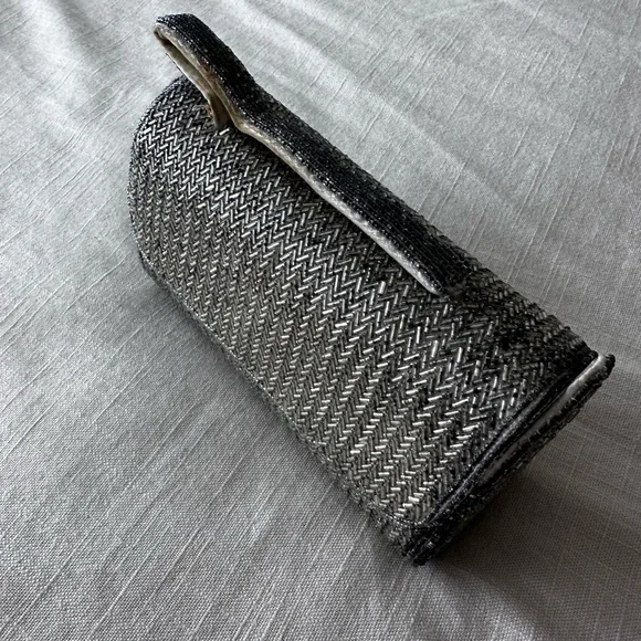 Rare Vintage hand beaded mini clutch purse - Picture 3 of 9